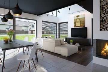  Projekt domu Tiala 10 (KKF1027) - projekt domu parterowego z poddaszem - Zdjęcie 6