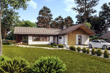  Projekt domu Preriowy (GDE1007) - projekt domu parterowego - Zdjęcie 9