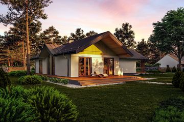  Projekt domu Preriowy (GDE1007) - projekt domu parterowego - Zdjęcie 6