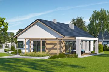  Projekt domu przy Bukowej 33 (KRK1630) - projekt domu parterowego - Zdjęcie 3