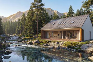  Projekt domu Panoramiczny (GDE1008) - projekt domu parterowego z poddaszem - Zdjęcie 2