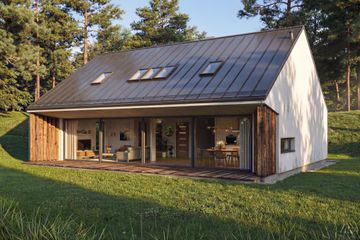  Projekt domu Panoramiczny (GDE1008) - projekt domu parterowego z poddaszem - Zdjęcie 8