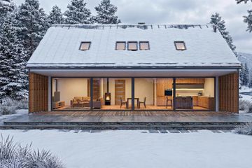  Projekt domu Panoramiczny (GDE1008) - projekt domu parterowego z poddaszem - Zdjęcie 5