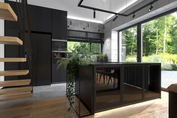  Projekt domu Panoramiczny (GDE1008) - projekt domu parterowego z poddaszem - Zdjęcie 12