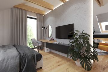  Projekt domu Panoramiczny (GDE1008) - projekt domu parterowego z poddaszem - Zdjęcie 17