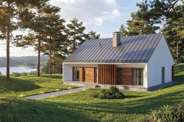  Projekt domu Panoramiczny (GDE1008) - projekt domu parterowego z poddaszem - Zdjęcie 9