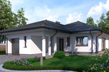  Projekt domu Sej-pro 014 energo (ELW1012) - projekt domu parterowego - Zdjęcie 1