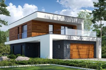  Projekt domu Gustowny D39 wariant I (WWB1074) - projekt domu z pełnym piętrem - Zdjęcie 1