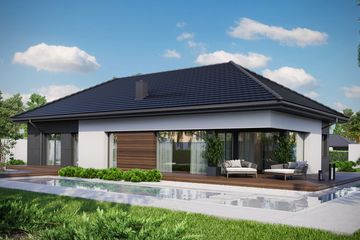  Projekt domu HomeKoncept 36 wariant 01 (KRX1108) - projekt domu parterowego - Zdjęcie 1