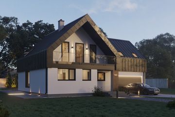  Projekt domu Zyga (1665) (KRD2815) - projekt domu parterowego z poddaszem - Zdjęcie 3