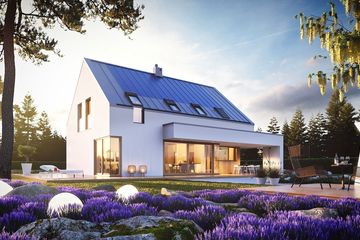 Projekt domu Malkolm II G2 energo plus - parterowy z poddaszem dom o powierzchni 156,83 m², dach dwuspadowy - ujęcie 6