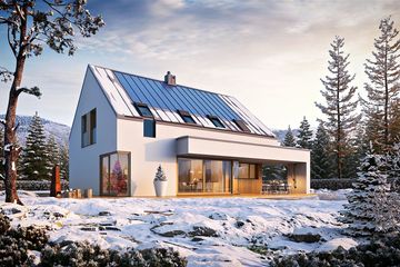 Projekt domu Malkolm II G2 energo plus - parterowy z poddaszem dom o powierzchni 156,83 m², dach dwuspadowy - ujęcie 4