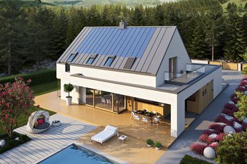 Projekt domu Malkolm II G2 energo plus - parterowy z poddaszem dom o powierzchni 156,83 m², dach dwuspadowy - ujęcie 5