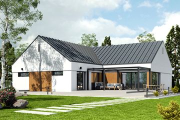  Projekt domu Magnetyt II z garażem 2-st. [A] (WRF2052) - projekt domu parterowego - Zdjęcie 2