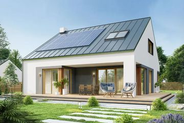  Projekt domu Ekoplanet 2b (WRD2840) - projekt domu parterowego z poddaszem - Zdjęcie 1