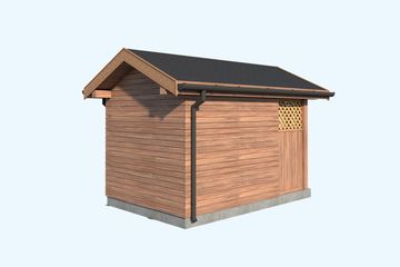  Projekt budynku gospodarczego G333 budynek gospodarczy, drewutnia (SLN2758) - projekt budynku parterowego - Zdjęcie 4