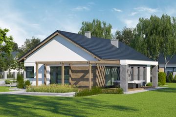  Projekt domu przy Bukowej 36 (KRK1633) - projekt domu parterowego - Zdjęcie 3