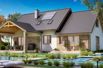  Projekt domu BS-07 wariant 2 dwulokalowy (JGC1226) - projekt domu parterowego z poddaszem - Zdjęcie 4