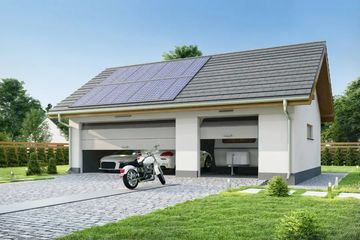  Projekt garażu g3a (WRD2849) - projekt garażu parterowego - Zdjęcie 1