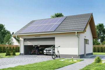  Projekt garażu g2aa plus (WRD2856) - projekt garażu parterowego - Zdjęcie 1