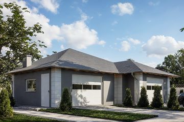  Projekt garażu G369 - Budynek garażowo - gospodarczy (PRA1390) - projekt garażu parterowego - Zdjęcie 1