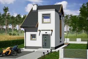  Projekt domu Morski 2 (WRD2847) - projekt domu parterowego z poddaszem - Zdjęcie 1