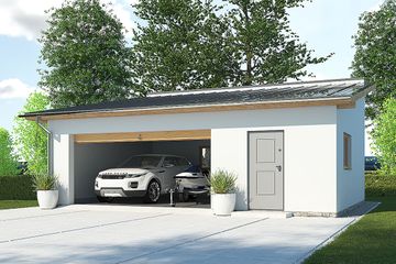  Projekt garażu APG 2D garaż (WRR1009) - projekt garażu parterowego - Zdjęcie 1