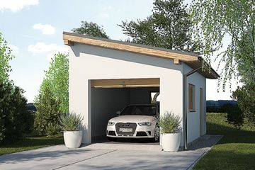  Projekt garażu APG 1A garaż (WRR1003) - projekt garażu parterowego - Zdjęcie 1