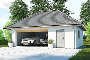  Projekt garażu APG 7A garaż (WRR1007) - projekt garażu parterowego - Zdjęcie 1