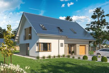  Projekt domu Domena 203 A1 (WRW1335) - projekt domu parterowego z poddaszem - Zdjęcie 5