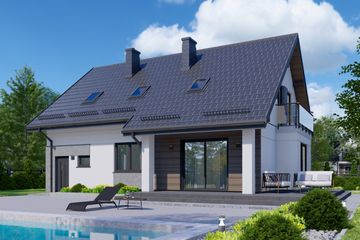  Projekt domu APS 229 (LUA1562) - projekt domu parterowego z poddaszem - Zdjęcie 2