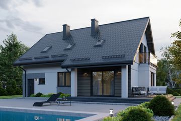  Projekt domu APS 229 (LUA1562) - projekt domu parterowego z poddaszem - Zdjęcie 4