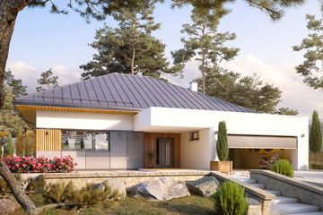  Projekt domu Cytrus 5 (BSA2257) - projekt domu parterowego - Zdjęcie 1