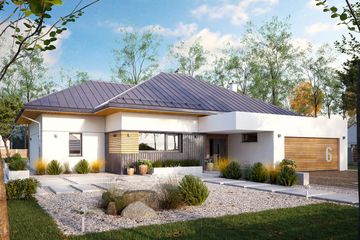  Projekt domu Cytrus 6 (BSA2258) - projekt domu parterowego - Zdjęcie 1