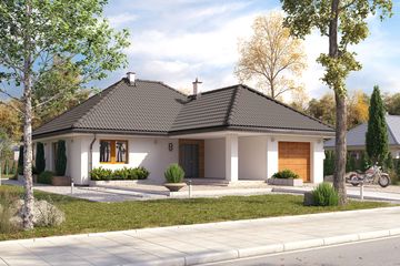  Projekt domu Aruba 4 (BSA2259) - projekt domu parterowego - Zdjęcie 1