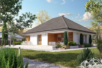  Projekt domu Aruba 4 (BSA2259) - projekt domu parterowego - Zdjęcie 2