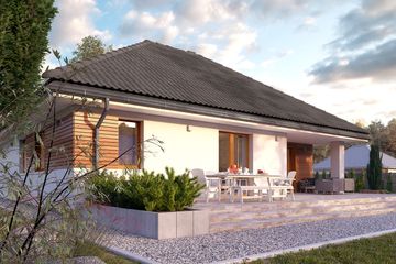  Projekt domu Aruba 4 (BSA2259) - projekt domu parterowego - Zdjęcie 3