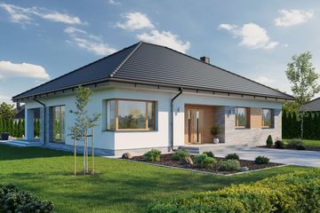  Projekt domu Domena 124 C (WRW1337) - projekt domu parterowego - Zdjęcie 1