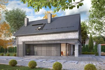  Projekt domu Malutki 5 (BSA2263) - projekt domu parterowego z poddaszem - Zdjęcie 3