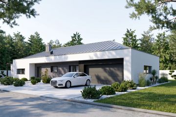 Projekt domu Promptus II G2 - parterowy dom o powierzchni 113,32 m², dach kopertowy - ujęcie 3