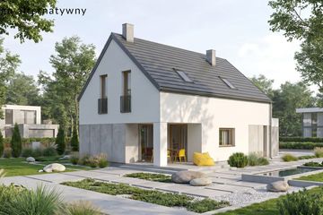 Projekt domu Reficio I G2 - parterowy z poddaszem dom o powierzchni 107,14 m², dach dwuspadowy - ujęcie 6