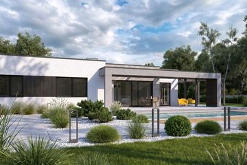 Projekt domu Illecebrosus VI G3 - parterowy dom o powierzchni 162,82 m², dach płaski - ujęcie 5