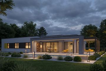 Projekt domu Illecebrosus VI G3 - parterowy dom o powierzchni 162,82 m², dach płaski - ujęcie 7