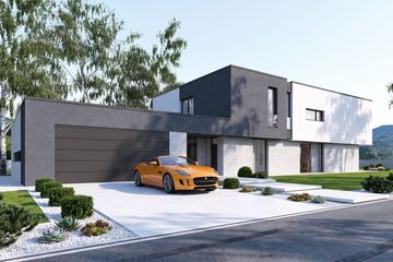 Projekt domu Eximius I G2 - z pełnym piętrem dom o powierzchni 286,17 m², dach płaski - ujęcie 3