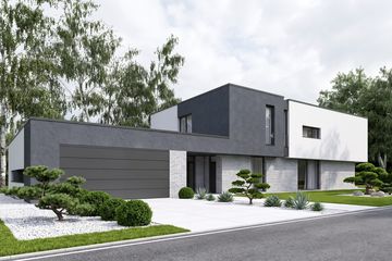 Projekt domu Eximius I G2 - z pełnym piętrem dom o powierzchni 286,17 m², dach płaski - ujęcie 4
