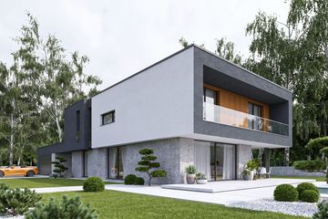 Projekt domu Eximius I G2 - z pełnym piętrem dom o powierzchni 286,17 m², dach płaski - ujęcie 7
