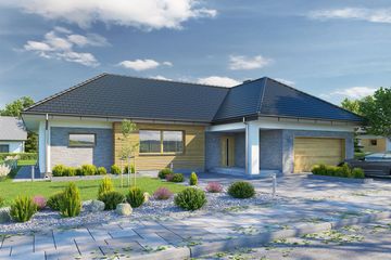  Projekt domu Domena 110 B1 (WRW1339) - projekt domu parterowego - Zdjęcie 1