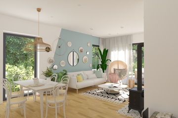  Projekt domu KA110 DW (PKT1118) - projekt domu parterowego z poddaszem - Zdjęcie 3