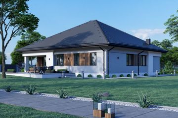  Projekt domu Sej-pro 006/2 energo (ELW1021) - projekt domu parterowego - Zdjęcie 1