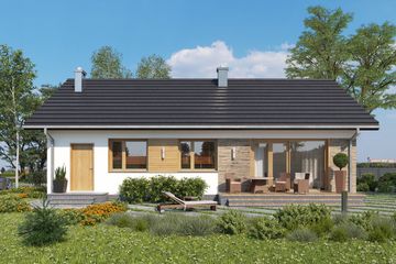  Projekt domu Janek (1675) (KRD2826) - projekt domu parterowego - Zdjęcie 3